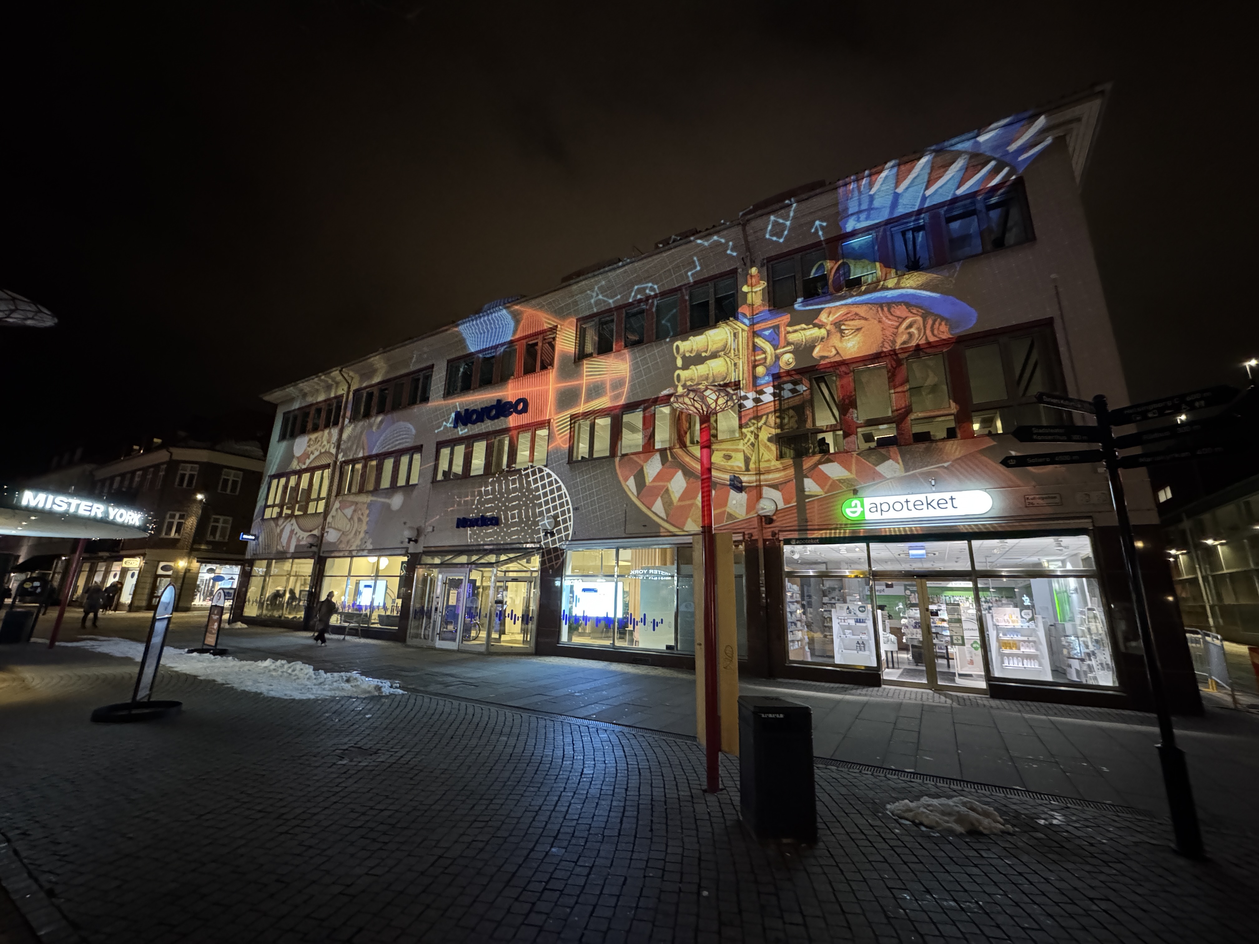 Bild på sockerbruket under drömljus